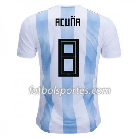 Camisetas Argentina Acuna 8 Primera Equipacion Mundial 2018